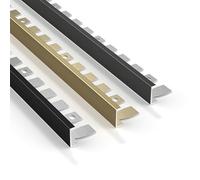 KJHFD Plancher Acier Inoxydable, Barre Garniture Bord Sol, Bande de diviseur Plat, Transition Lisse pour Le stratifié en tuile/Bois (Or, H10-12 mm)