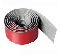 KJHFD Prise Transition du Bandes Couverture d'auto-adhésif, Bande Bord Sol en PVC, pour Tapis, Carreaux lacunes, Couvercle de seuil Pieds, (Gris, cm 1,57 Pouce)