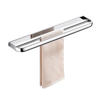 KJHFD Rack Barre Serviette à Double Couche en Acier Inoxydable pour Salle de Bain Porte-Fin Finale chromée Murale avec matériau SUS304