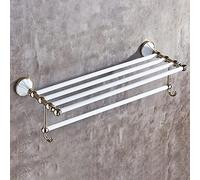 KJHFD Rack Serviette Style européen Mur à Haute efficacité 60 cm Porte-Serviette pour Les Serviettes Salle de Bain