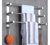 KJHFD Rack Serviettes, éère à Barre Serviette, réglable avec Crochet, Porte-Serviette en Acier Inoxydable rétractable Mural, dans la Salle de Bain ou cuisine-B-50 90 C-60 cm