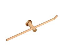 KJHFD Rails Serviettes à Main Porte-Barre Porte-Serviette Bains Rangement Double Bois Salle Bain Murale, Crochet Serviette de Couleur en Laiton 9 bathroo