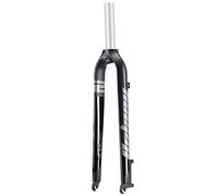 KJHFD Rigide pour VTT Pouces Fourche Avant ultralégère sans Filetage Tube Droit x 100 mm Frein à Disque en Aluminium (Noir-A, 27,5")