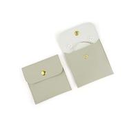KJHFD Sac de Bijoux en Cuir PU Sac Bijoux pour Collier, Bracelet, Anneaux, Montres, écouteurs Autres Articles (Beige)