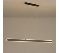 KJHFD SEMANHUA LED Pendant Light Minimaliste linéaire Plafond Moderne Lampe Lampes Suspension Longue Bande 3 lustres en Mode Couleur pour la Salle à Manger Vivante îlot de Cuisine (Colo