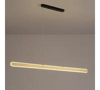 KJHFD SEMANHUA LED Pendant Light Minimaliste linéaire Plafond Moderne Lampe Lampes Suspension Longue Bande 3 lustres en Mode Couleur pour la Salle à Manger Vivante îlot de Cuisine (Colo