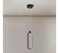 KJHFD Simplicité Lampe entente métal LED DIMMable en Suspension Moderne Home Chambre PLADIE DE CHECTUDE Plage PLUMANCE MINIMALMAL MIMBALMAGE Aisle DÉCOR DÉCORD LEMPLAT H14.18in, Chandelier Unique