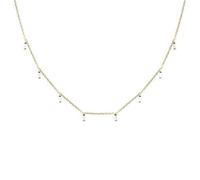 KJHFD Stars Moon Real for Women Jewelry Pearl Fancy Diamond Chain Collier Fabriqué en Chine