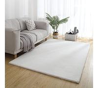 KJHFD Tapis Fourrure de Lapin Blanc Luxury