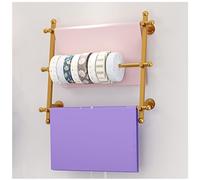 KJHFD vêtements Mur Ruban Affiche Sware Swear, Sweet Multifonctional Envelopping Paper Organizer Bar, magasins de Vente au détail Écharpe Rack Tai -tte