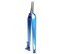 KJHFD VTT Fourches Rigides en Fibre de Carbone 1-1/8" Tube Conique 9x100mm Fourche Avant Frein à Disque sans Filetage Ultraléger 560g (Couleur : Blauw, Si