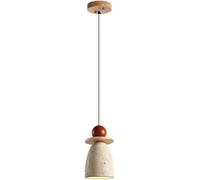 KJHFD Wabi-Sabi Retro Yellow Travertine Bedside Lamp for Dining Room and Bathroom - Adjustable Height Chandelier