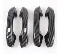 KJHOPY Accessoires extérieurs Autocollant Chromé En Fibre Carbone Poignée Porte Latérale Voiture Pour Seat Pour Leon FR MK4 2020 2021 2022 2023 LHD(Carbon handle)