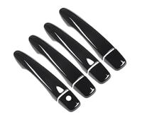 KJHOPY Accessoires extérieurs Autocollant Garniture Poignée Porte Extérieure Noire En Fibre Carbone Pour Nissan Pour X-Trail T32 2014-2021(Noir)