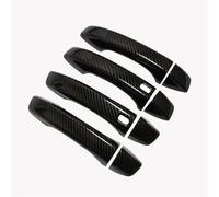 KJHOPY Autocollants De Style Pour Poignées Porte Voiture En Fiber Carbone Chromée, Accessoires Automobiles Pour MG RX5 2018 2019 2020 2021 2022 poignée porte extérieure(Black A)