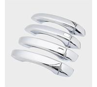 KJHOPY Autocollants De Style Pour Poignées Porte Voiture En Fiber Carbone Chromée, Accessoires Automobiles Pour MG RX5 2018 2019 2020 2021 2022 poignée porte extérieure(Silver A)