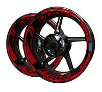 KJHOPY Autocollants magnétiques décalcomanies Accessoires De Moto Autocollants Roue Autocollants De Roue Réfléchissants Autocollants Jantes Réfléchissantes pour Suzuki GSXR600 GSXR-600(Style 4)