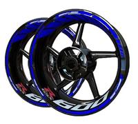 KJHOPY Autocollants magnétiques décalcomanies Accessoires De Moto Autocollants Roue Autocollants De Roue Réfléchissants Autocollants Jantes Réfléchissantes pour Suzuki GSXR600 GSXR-600(Style 13)