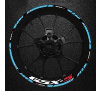 KJHOPY Autocollants magnétiques décalcomanies Autocollants Réfléchissants De Bande De Jante De Moto 1 Jeu D'autocollants De Bord De Jante pour Suzuki Gsx-s Gsx-s750 Gsxs1000 750 1000 600(Style 1)