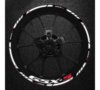 KJHOPY Autocollants magnétiques décalcomanies Autocollants Réfléchissants De Bande De Jante De Moto 1 Jeu D'autocollants De Bord De Jante pour Suzuki Gsx-s Gsx-s750 Gsxs1000 750 1000 600(Style 4)