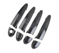 KJHOPY Couvercle De Poignée Porte Voiture En Fiber Carbone, Garniture Style Pour E87 E90 E91 E92 E93 F30 X1 X2 X3 X4 X6, Accessoires Extérieurs 4 Pièces poignée porte extérieure(A)
