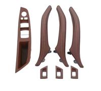 KJHOPY Ensemble Poignées Porte Intérieures Commande Manuelle Pour BMW Série 5 F10 F11 F18 520 523 530 2010-2017(LHD Red Brown)