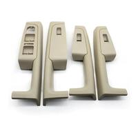 KJHOPY Garniture Poignée Porte Intérieure Voiture Panneau Poignée Cadre D'accoudoir Pour Skoda Pour Superb 2008-2013(4PCS Beige)