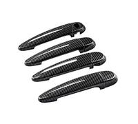 KJHOPY LHD - Couvercles Poignée Porte Extérieure Voiture, Garnitures Pour Séries 1 3 Pour E87 E90 E91 E92 E93 F30 X1 X2 X3 X4 X6 poignée porte extérieure(Carbon)