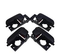 KJHOPY Poignée Porte Intérieure Avant Arrière Droite Gauche Pour Hyundai Pour Accent 1.6L 2006-2011(Black 4 Sides)