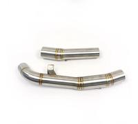 KJHOPY Système d'échappement Système D'échappement De Moto Modifier Le Tuyau D'échappement en Acier Inoxydable Tuyau De Liaison Intermédiaire pour Kawasaki Z1000 2007-2009(Type 1)