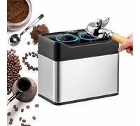 KJHYYPP Machine de Nettoyage de portafilter électrique, Machine Automatique de Nettoyage des résidus de café avec 3 grattoirs et 1 tête de Brosse