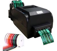 KJHYYPP Machine d'impression de Ruban, imprimante à Ruban numérique à 4 rangées, Largeur 12-20 mm, 150 mm/S, encodeur de Ruban Automatique, pour Emballage Cadeau