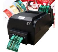 KJHYYPP Machine d'impression de Ruban, support de Ruban, imprimante à Ruban numérique à 4 rangées, Presse à gaufrer pour Emballage Cadeau, Largeur 12-20 mm, résolution 200 DPI