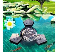 KJHYYPP Robot écumeur de Piscine, Nettoyeur Automatique de Piscine d'étang à Poissons, Ventouse de Clarification d'étang Flottant