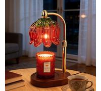 KJIXYUNG Lampe Chauffante Bougie Parfumée Minuteur Vintage Fraise