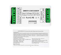 KJJFIPCXP Contrôleur de Bande Lumineuse LED 512, décodeur RVB 3 canaux, RGBW 4 canaux, Console de contrôle, éclairage décoratif, variateur de lumière Domestique(RGB 3Channel)