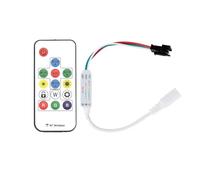 KJJFIPCXP Contrôleur de Pixel LED DC5V-24V 12V, télécommande USB/DC RF 14/17/21 Touches for LED Couleur WS2811 WS2812B SK6812 1903(14KEY DC)