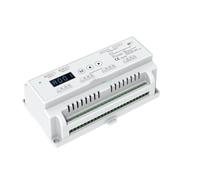 KJJFIPCXP Contrôleur de variateur de lumière sur Rail DIN RVB 12 ou 24 canaux, variateur de lumière for Bande LED RVB/RGBW 24 canaux, éclairage de scène, décodeur RDM 512(12 Channel D12)
