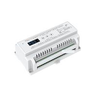 KJJFIPCXP Contrôleur de variateur de lumière sur Rail DIN RVB 12 ou 24 canaux, variateur de lumière for Bande LED RVB/RGBW 12 V/24 V, éclairage de scène, décodeur RDM 512(24 Channel D24)