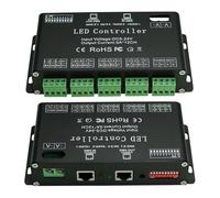 KJJFIPCXP Décodeur 512 avec variateur d'intensité à Affichage numérique, contrôleur de décodeur LED RGBW 24 canaux for Lampe DC5V-24V(12 Channle)