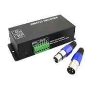 KJJFIPCXP Décodeur 512 avec variateur d'intensité à Affichage numérique, contrôleur de décodeur LED RGBW 24 canaux for Lampe DC5V-24V(4 channle)