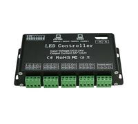 KJJFIPCXP Décodeur 512 avec variateur d'intensité à Affichage numérique, contrôleur de décodeur LED RGBW 24 canaux for Lampe DC5V-24V(12 channle)