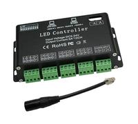 KJJFIPCXP Décodeur 512 avec variateur d'intensité à Affichage numérique, contrôleur de décodeur LED RGBW 24 canaux for Lampe DC5V-24V(12 channle)