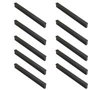KJJFIPCXP Lot de 10 poignées de tiroir en Laiton brossé 12,7 cm, poignées carrées Modernes d'armoires de Cuisine, for armoires, armoires, placards, placards(Bianco,320 mm)