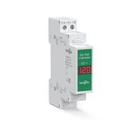 KJJFIPCXP Voltmètre modulaire à Montage sur Rail DIN Simple/Double/Triple Voies 11 V-310 V CC, Mini voltmètre à Affichage numérique LED(Three-Phase)