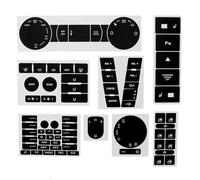 KJJjQf Autocollant de Bouton de Climatisation de Voiture,Kit de Réparation de Bouton de Voiture Autocollants A/C pour VW Touareg 2005-2010.
