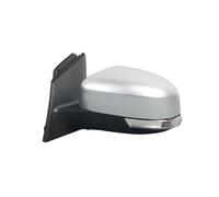 KJJjQf Coques rétroviseur Voiture pour Ford Focus 3 MK3 2012 2013 2014 2015 2016 2017 2018 Côté Rétroviseur Couverture Rétroviseur Latéral Garniture De Boîtier,Right Silver-5 Wire