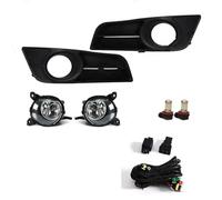 kjjukrhfs Ensemble feux antibrouillard Pour Toyota Pour Corolla 2004 2005 2006 Version Européenne Feux Brouillard DRL Couvercle Grille Lunette Phare Feux Brouillard(LED White)