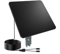 KJK Panneau solaire 6 W pour caméra de sécurité, chargeur de batterie solaire avec port micro USB et USB-C pour DC 5 V extérieur rechargeable pour caméra Ring, étanche IP66, support de sécurité