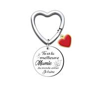 KJKJKJ Cadeau Mamie Porte Clés Cadeau Fête Des Grands Mères Cadeau Mamie Personnalisé Anniversaire